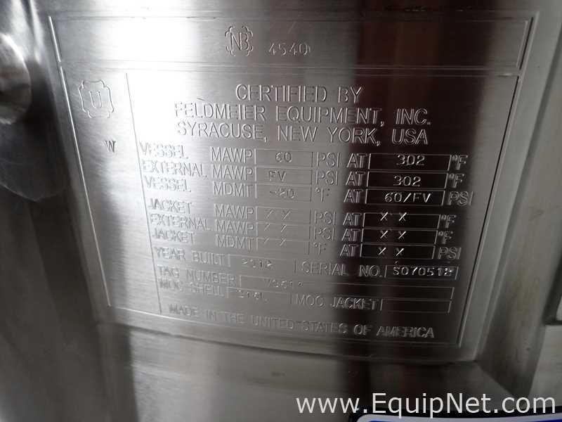 Tanque Acero inoxidable Feldmeier Equipment Inc. 