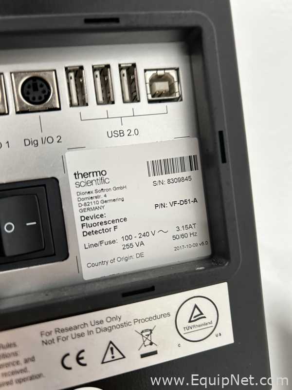 Thermo Scientific Vanquish HPLC with DAD and F Detectors