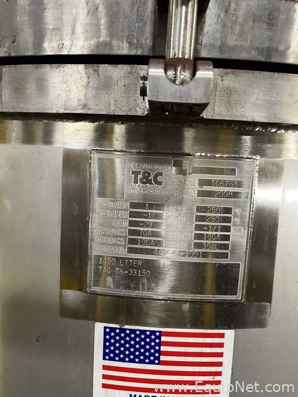 Tanque aço inox TandC Stainless 