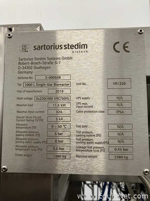Biorreactor Sartorius Stedim 2-000558