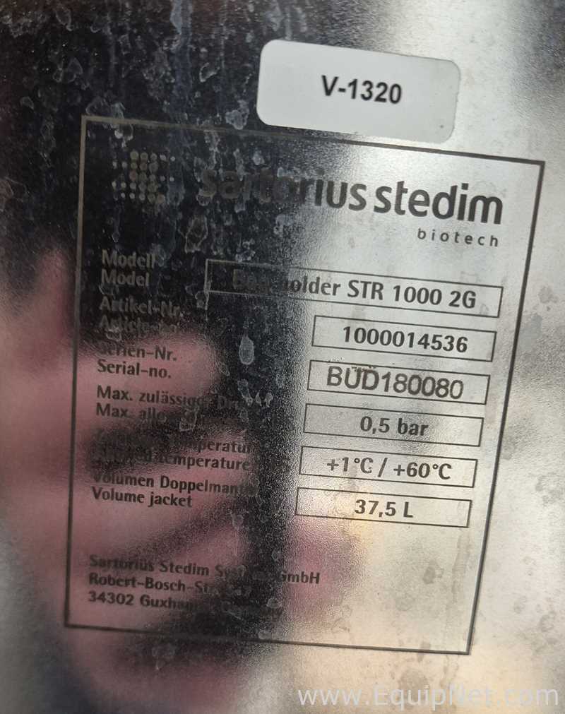 Biorreactor Sartorius Stedim 2-000558