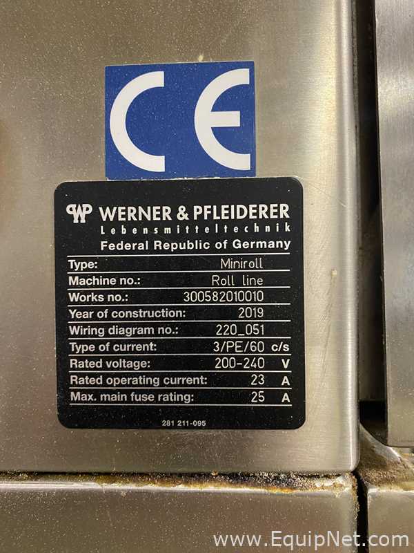 Itens de Padaria Werner and Pfleiderer Miniroll