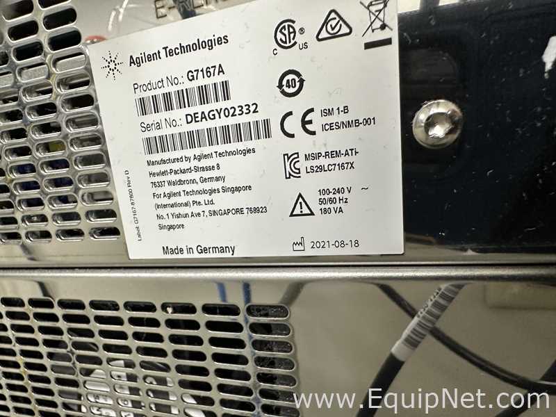 Agilent 1260 Infinity II HPLC Fluid Chromatography with Multisampler, Quat Pump, MCT and DAD WR