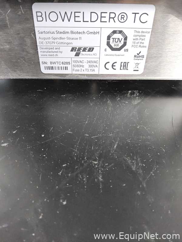 Soldador Sartorius Stedim Biowelder TC