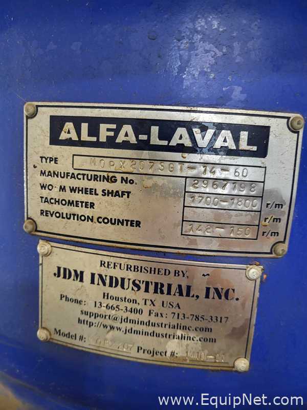 Centrífuga Decantadora Alfa Laval MOPX 207 SGT-14-60