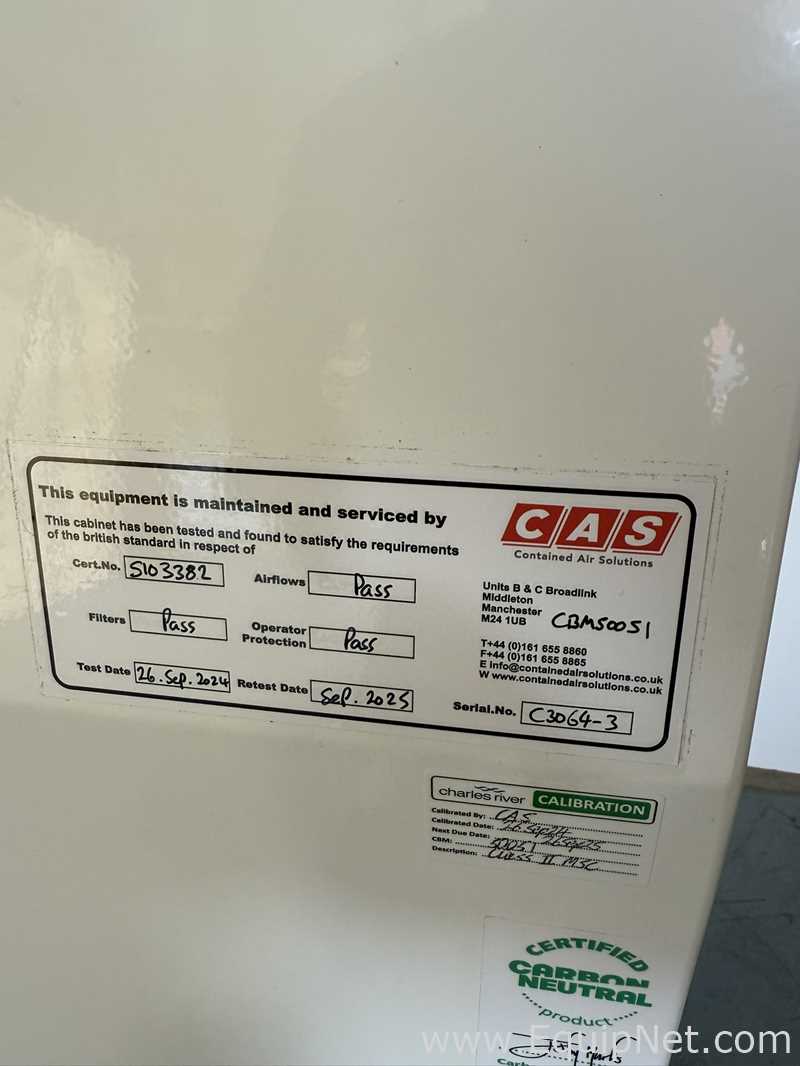 Cabine de Segurança Biológica CAS Contained Air Solutions Biomat 2 1500
