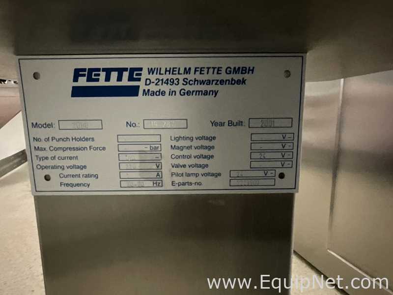 Tableteadora Fette 2090