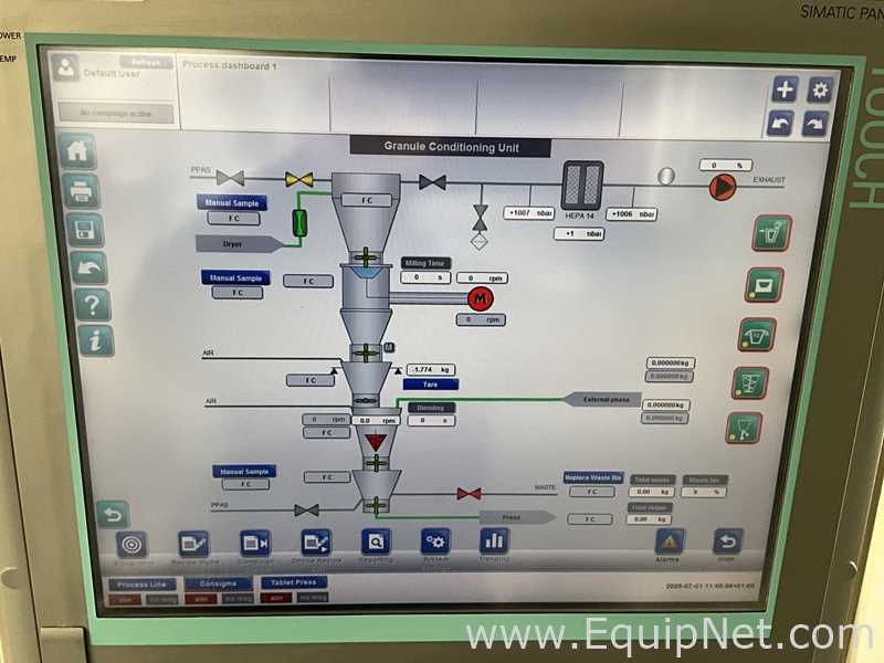 GEA Collette ConsiGma 25 Courtoy Modul P Continuous Tablet Manufacturing Line - CTL