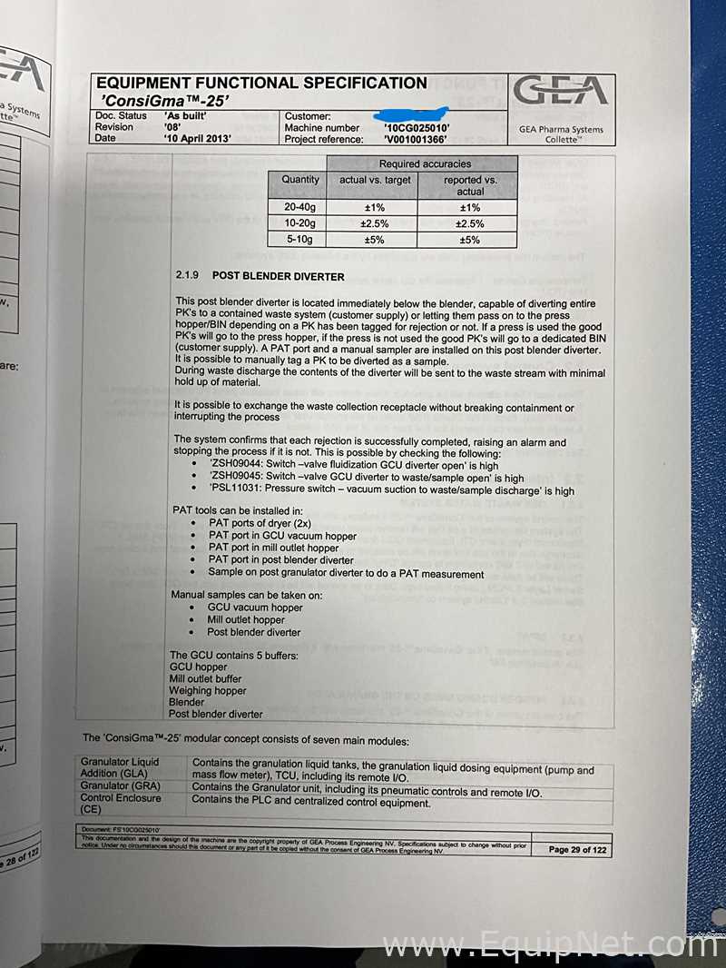 GEA Collette ConsiGma 25 Courtoy Modul P Continuous Tablet Manufacturing Line - CTL