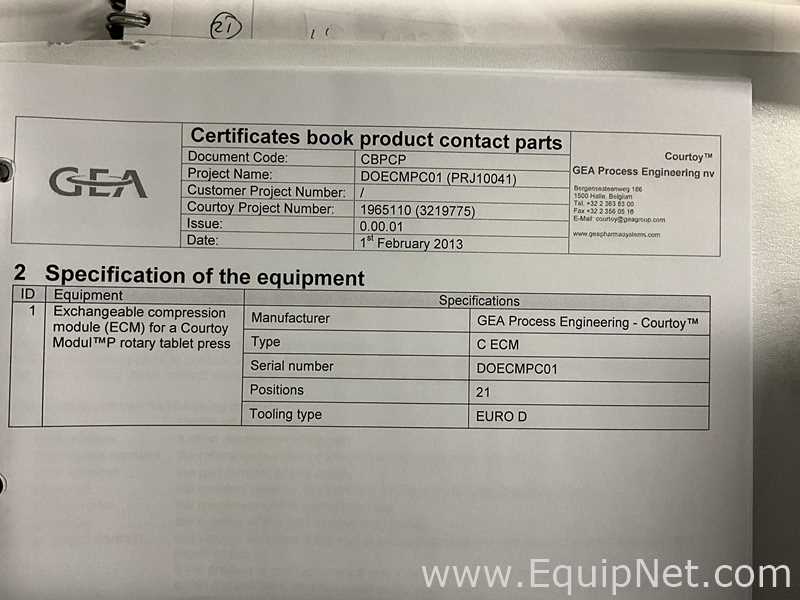 GEA Collette ConsiGma 25 Courtoy Modul P Continuous Tablet Manufacturing Line - CTL
