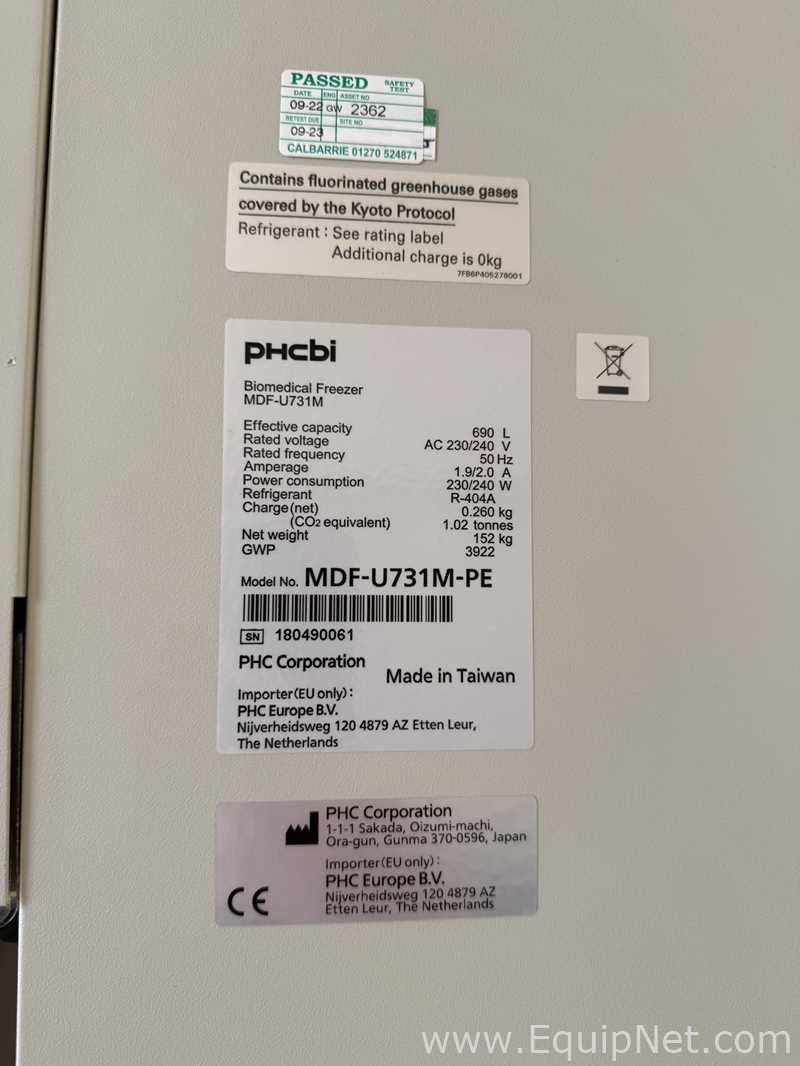 Unidade de Refrigeração PHCBI MDF-U731M-PE.  690 Litros