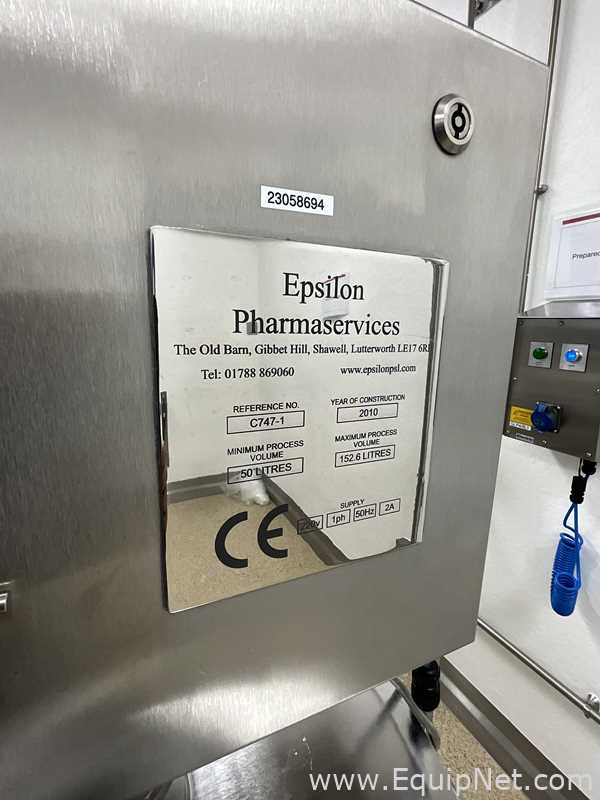 Tanque aço inox Epsilon Pharmaservices .  152.6 Litros