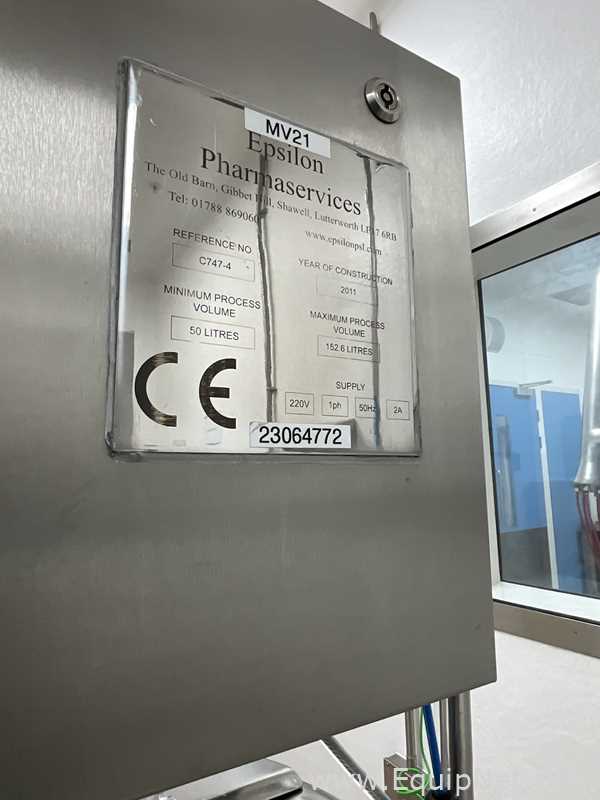 Tanque aço inox Epsilon Pharmaservices .  152.6 Litros
