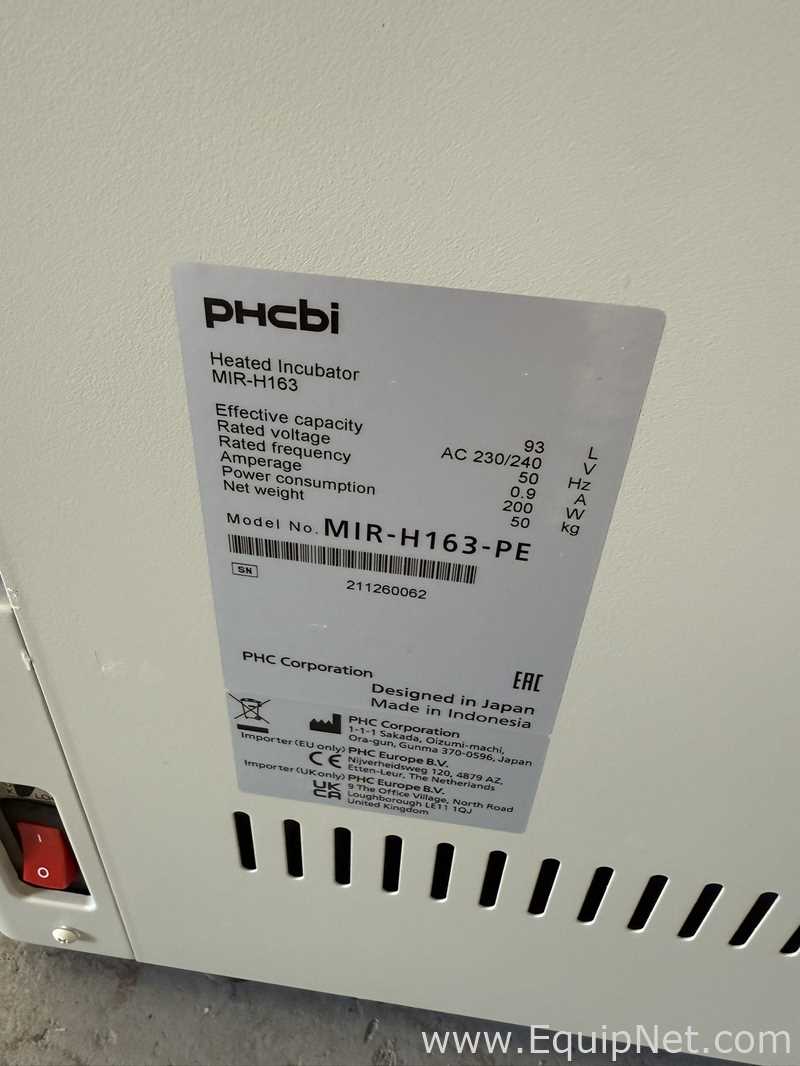 Incubadora PHCBI Mir-H163