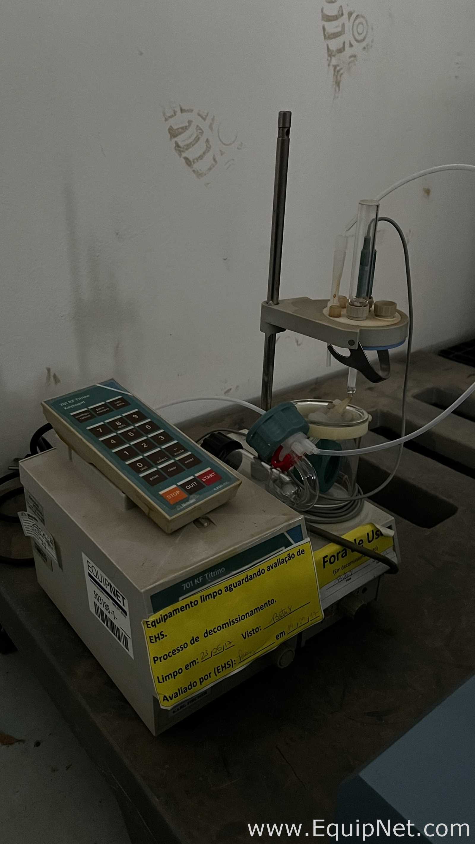 Metrohm 701 K7 Titrino Titrator with 703 Ti Stand with Stirrer and Pump