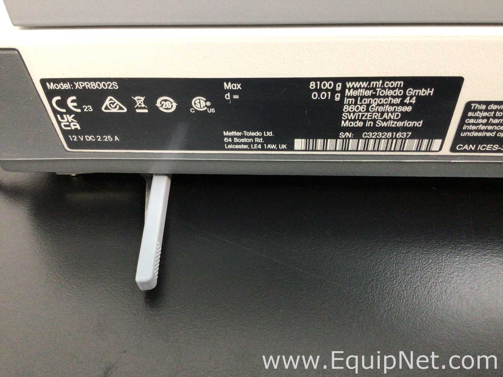Mettler Toledo XPR8002S Balance