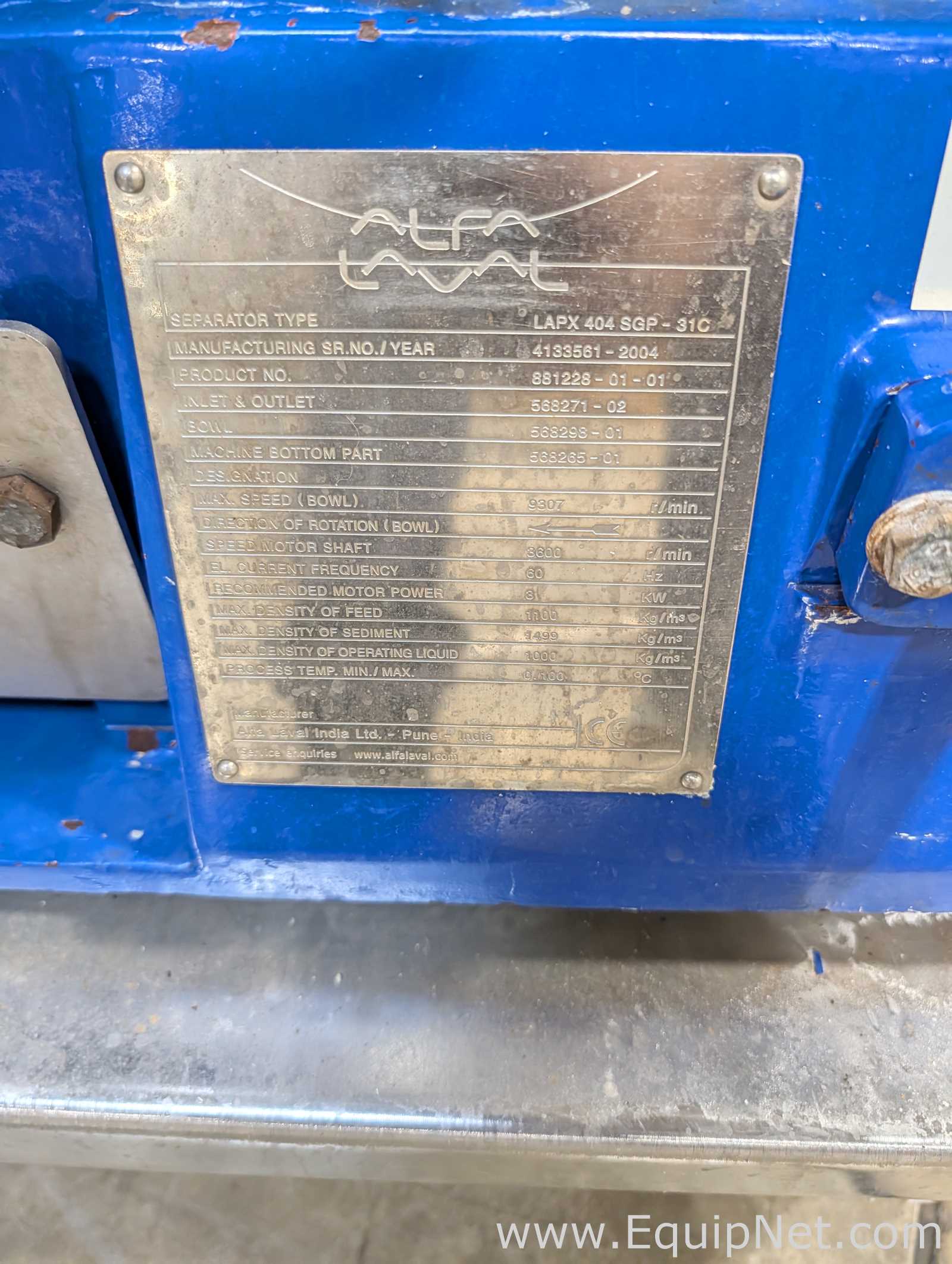 Alfa Laval LAPX 404 Laboratory Centrifuge