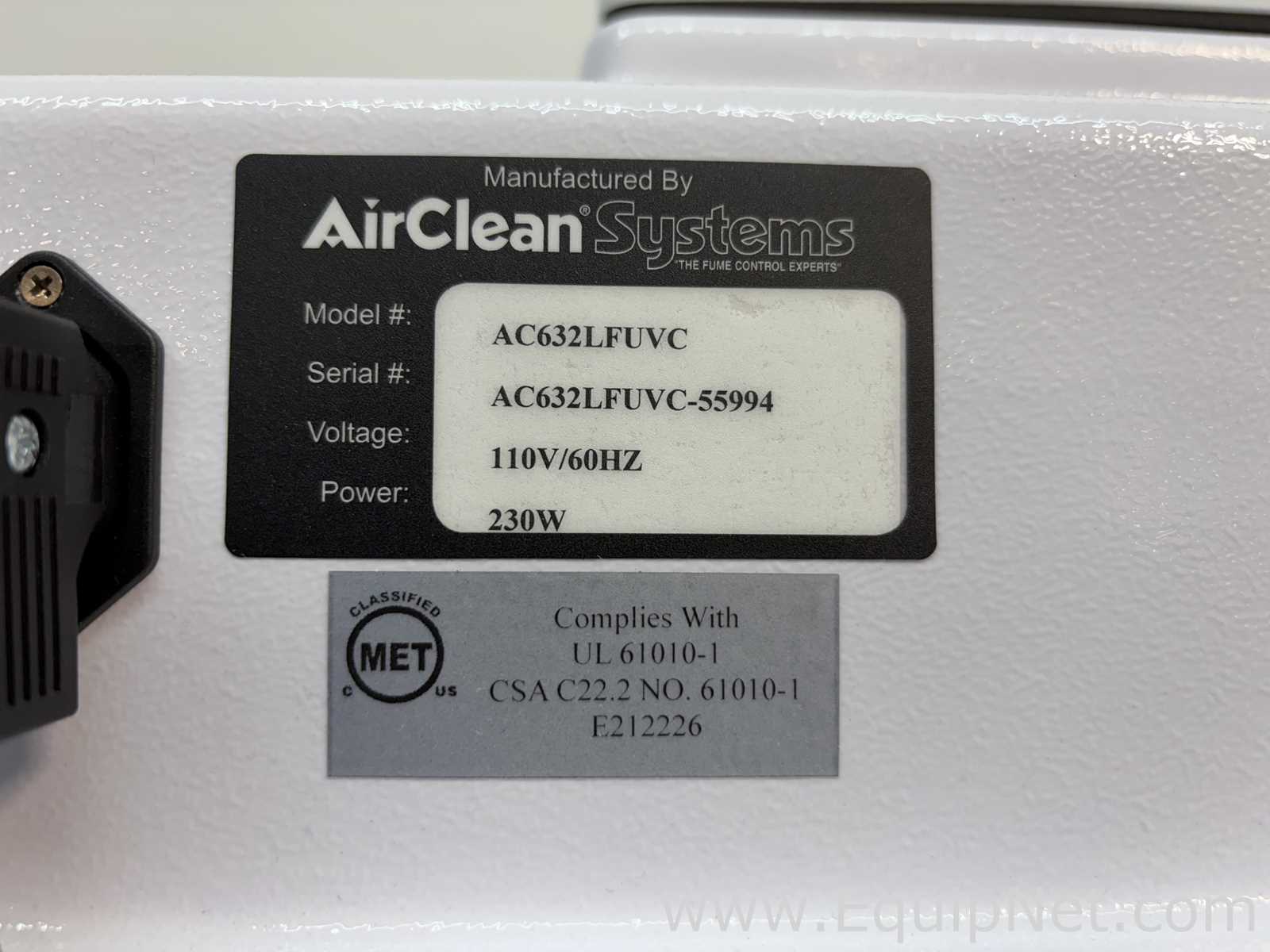Air Clean 600 AC632LFUVC PCR Workstation