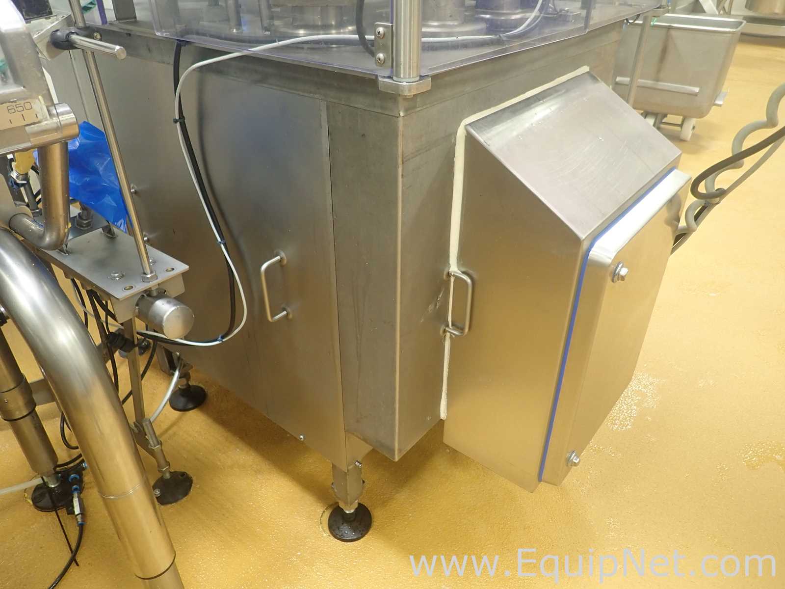Hunter Filling Systems Model 2101 Destaker, Filler, Lid Placer and Ejector System