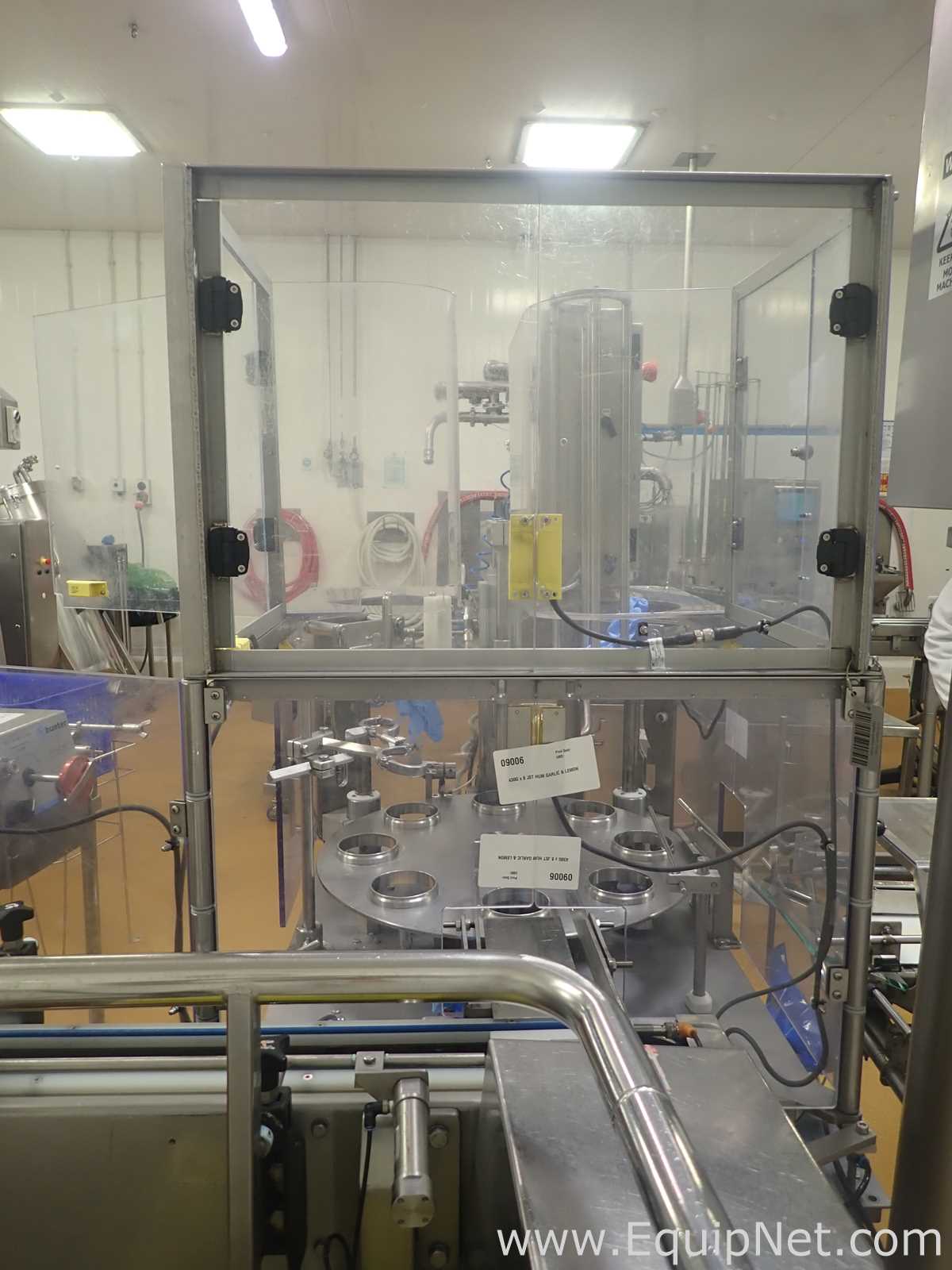 Hunter Filling Systems Model 2101 Destaker, Filler, Lid Placer and Ejector System