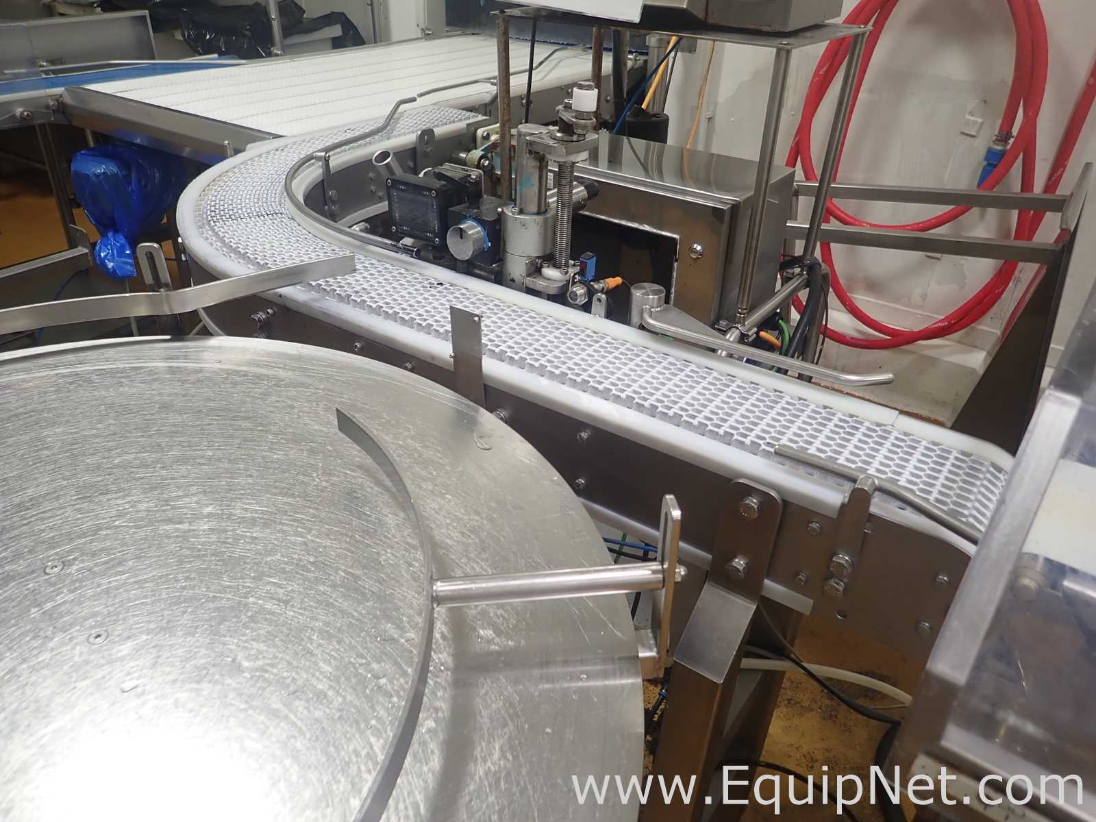 Stainless Steel Curved Modular Table Top Conveyor