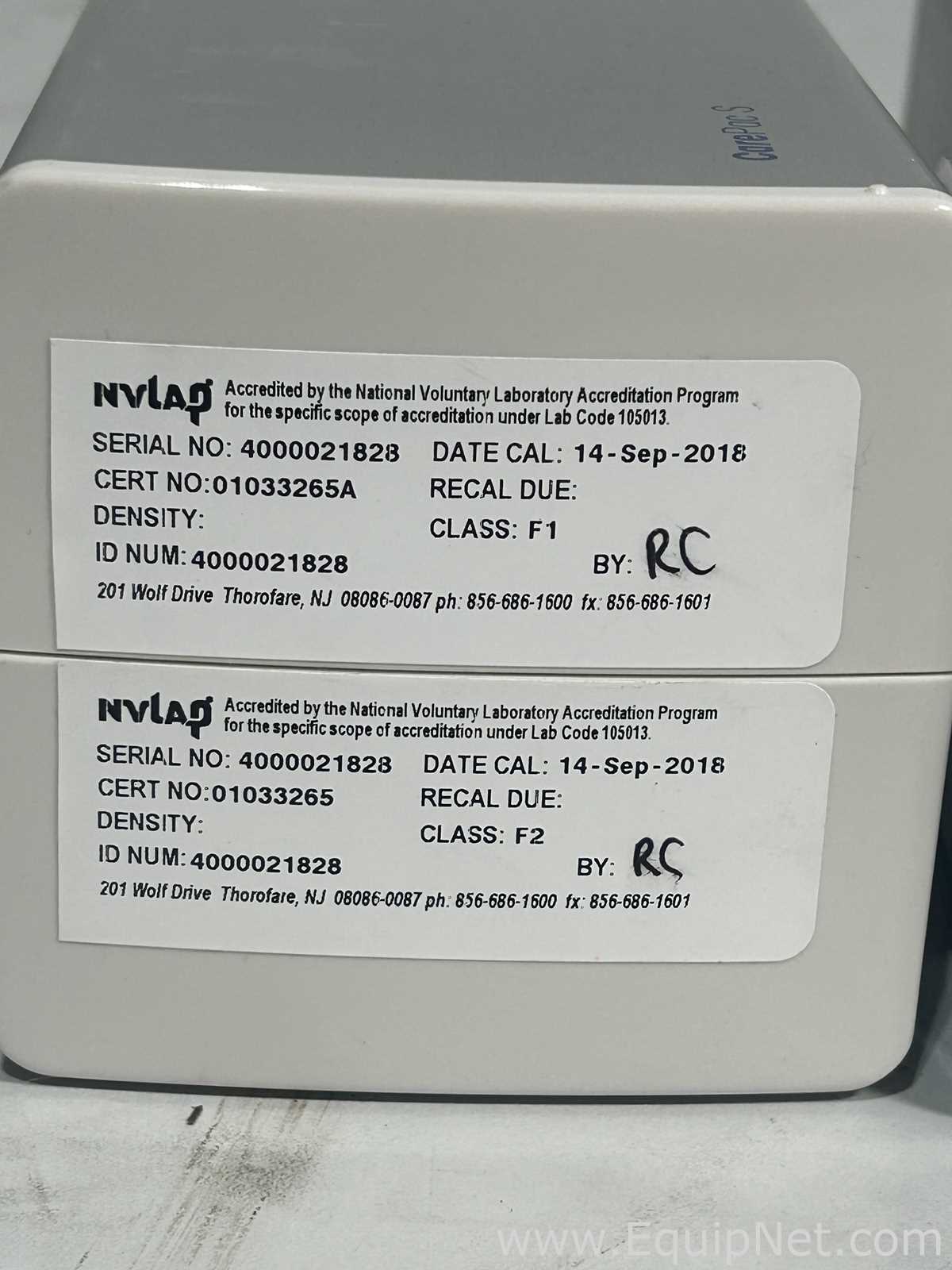 lote de  3 Pesos de Calibração Mettler Toledo Requisitos de Ar 200 G