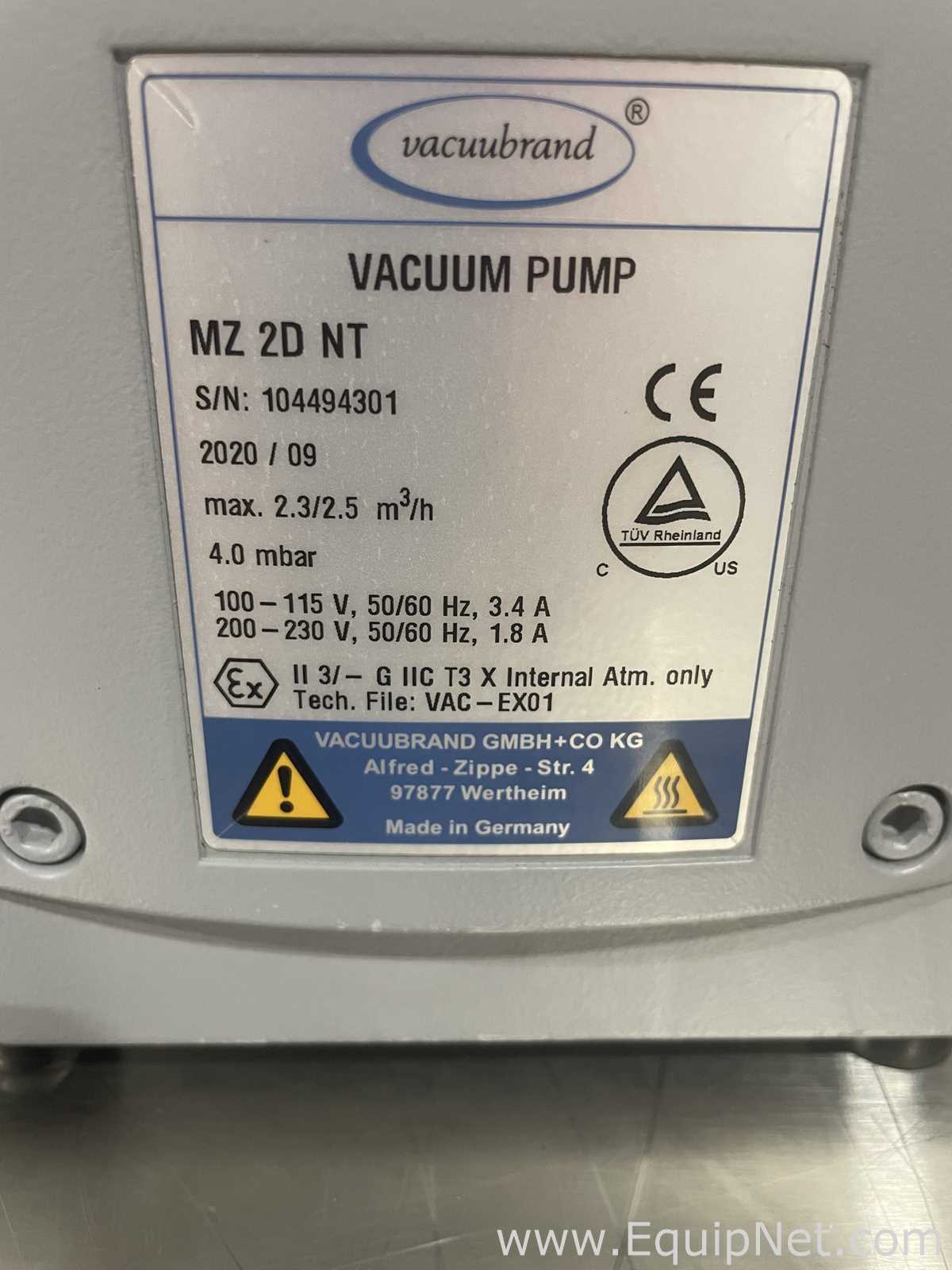 Bomba a Vácuo Vacuubrand MZ 2D NT