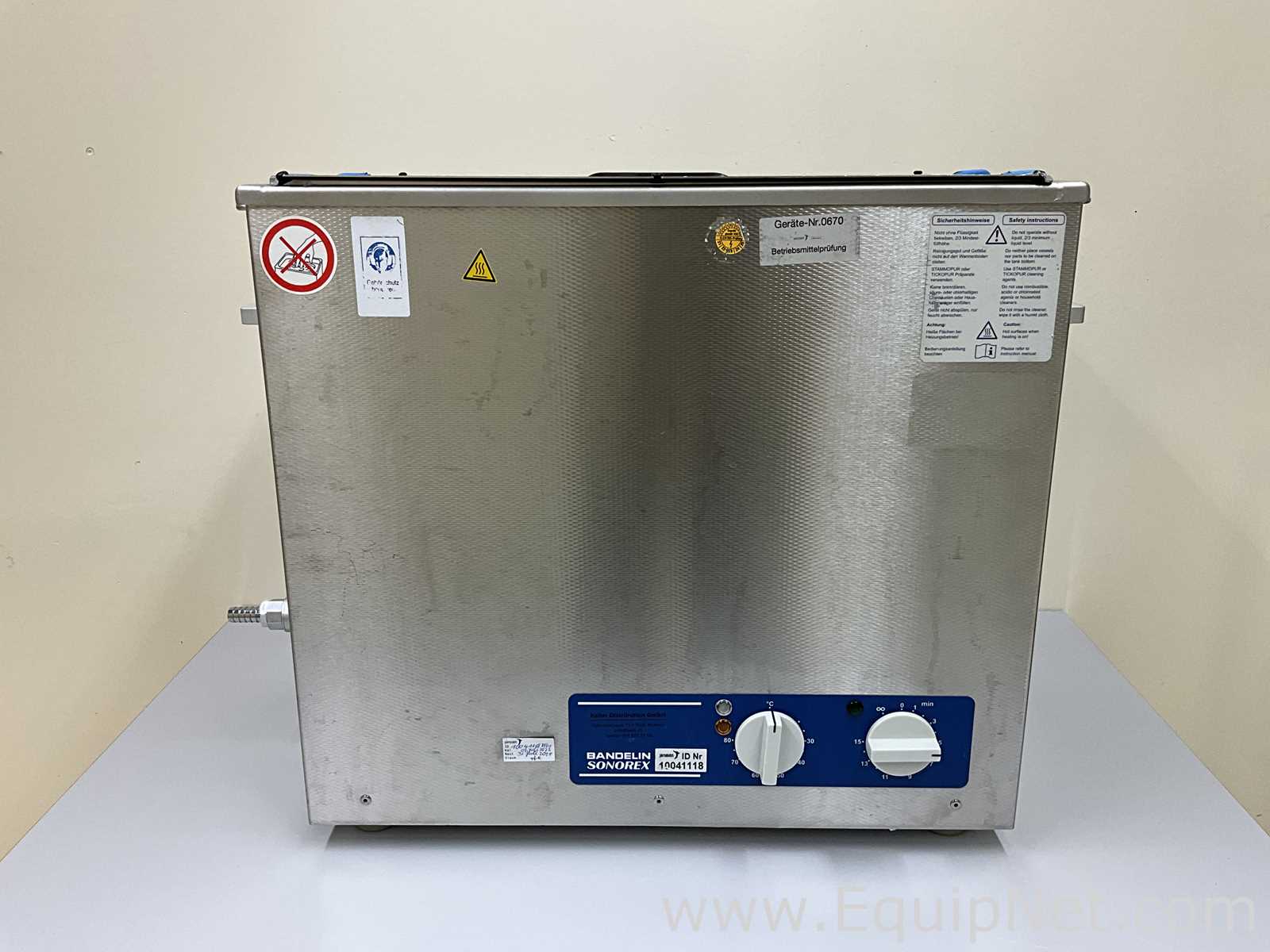 Bandelin Electronic Sonorex Super RK 1028 CH Ultrasonic Cleaner