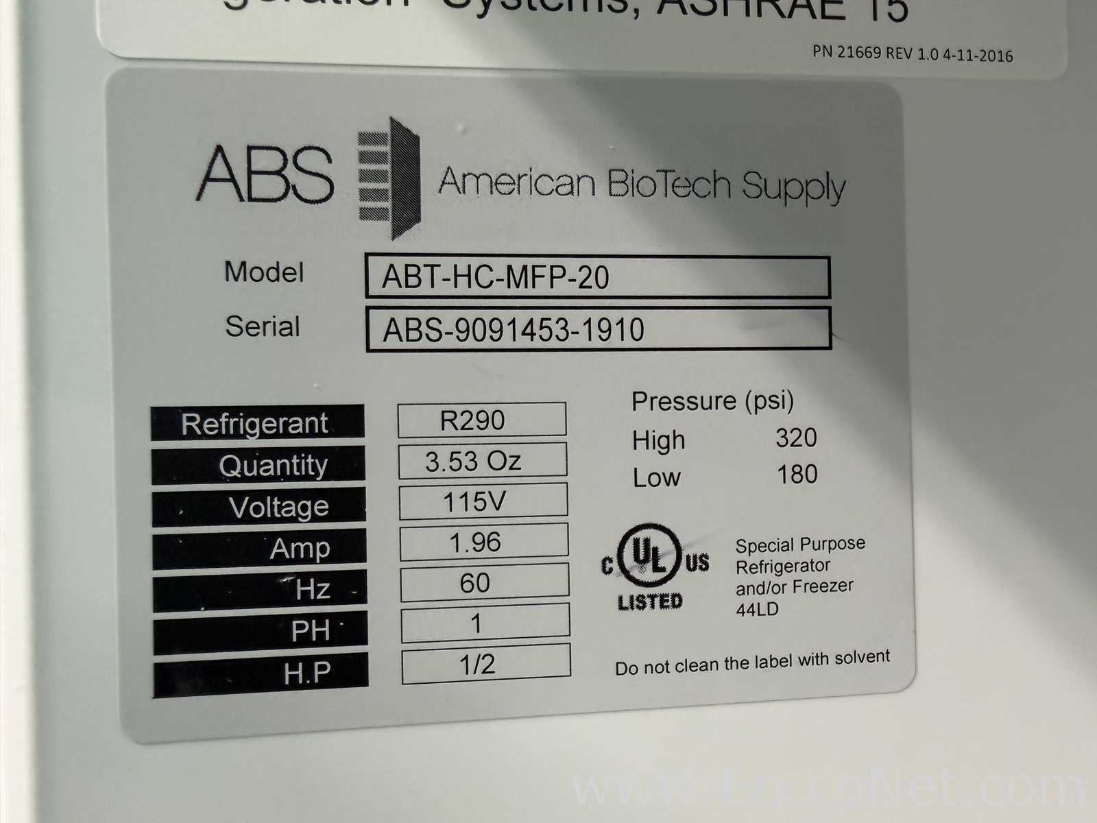 Freezer American BioTech Supply ABT-HC-MFP-20