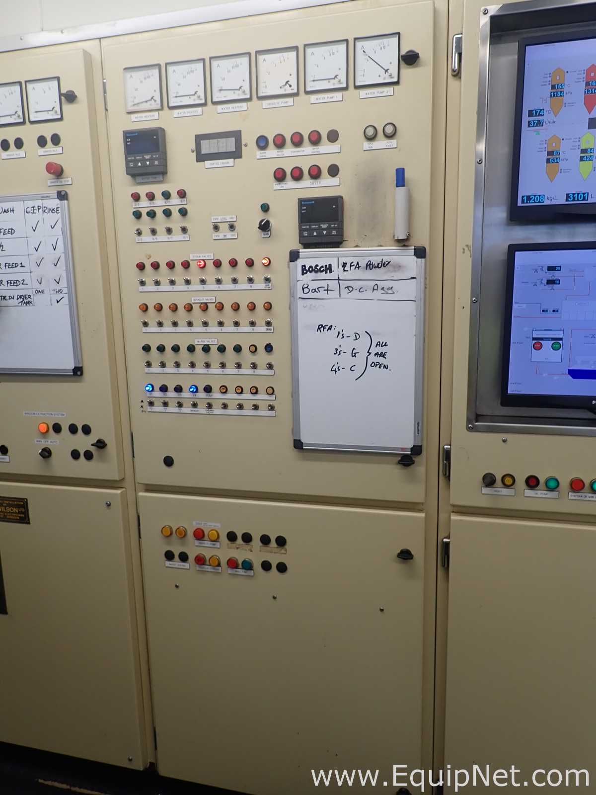 Control Boards for Evaporator, Extractors, Spray Dryer and Agglomerator
