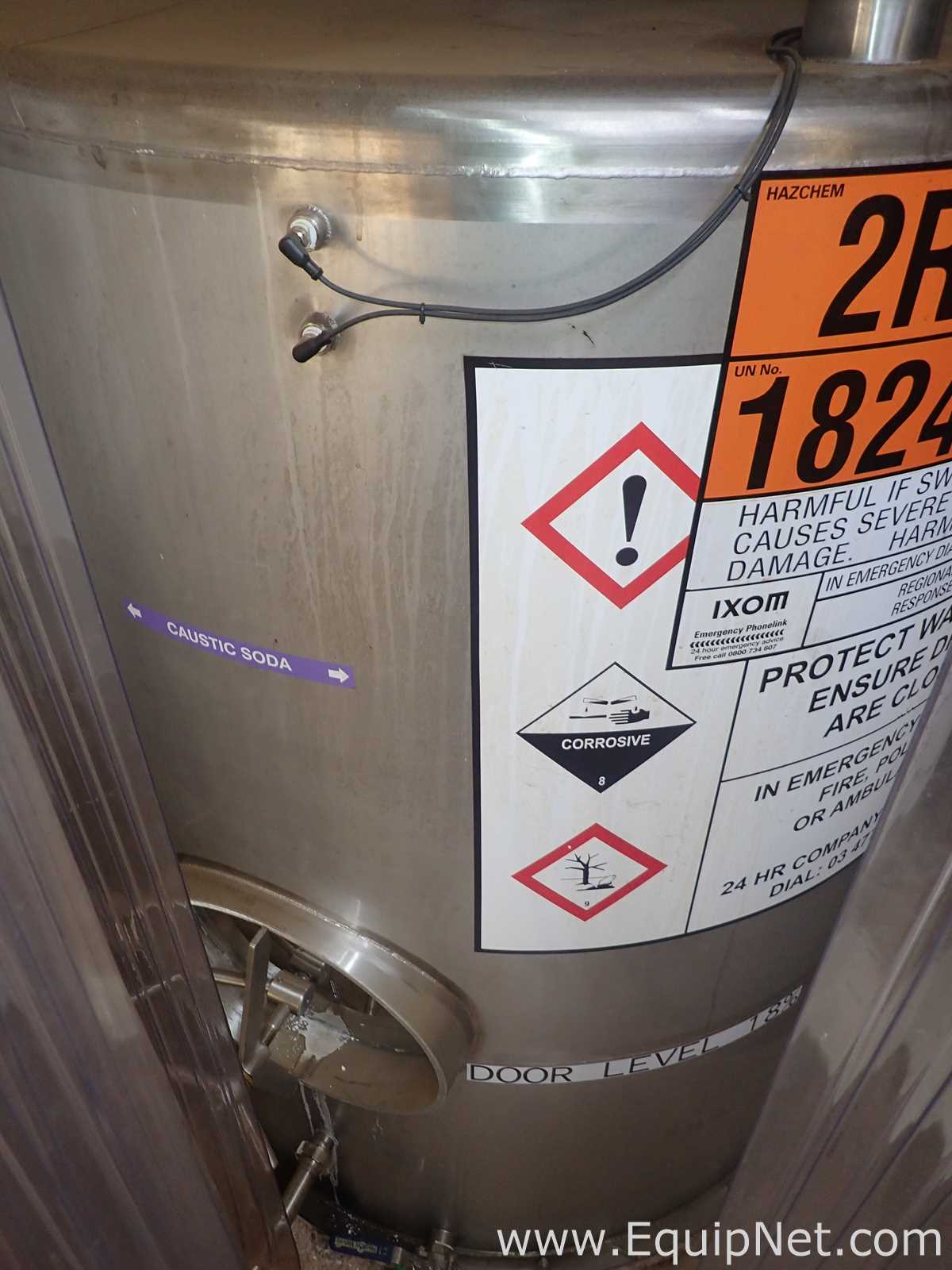 6000 Lt Approx Stainless Steel Caustic Soda Tank