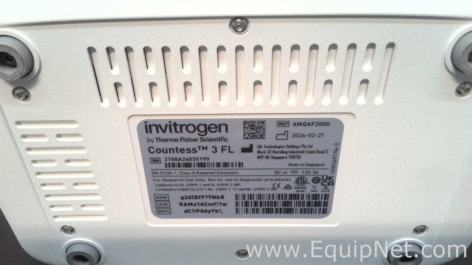 Contador de Partículas Invitrogen Countess 3 FL