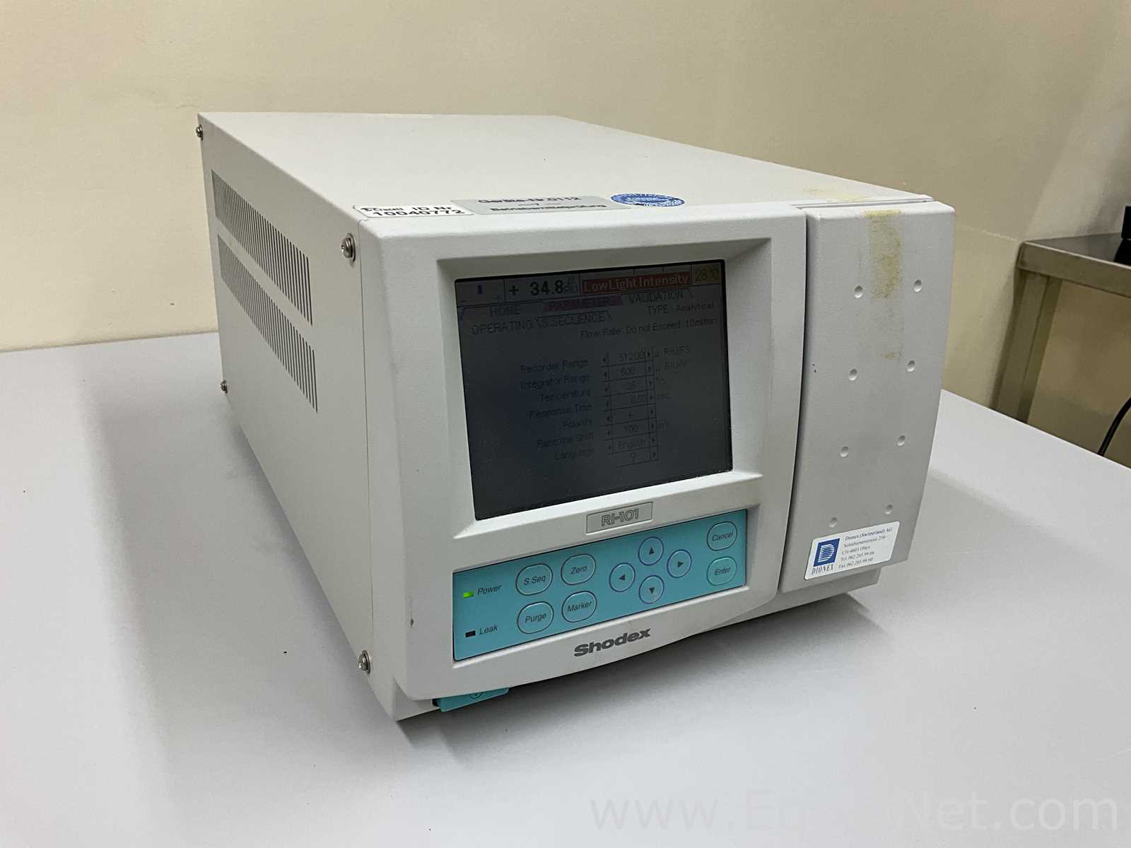 Dionex Shodex RI-101 Refractive Index Detector