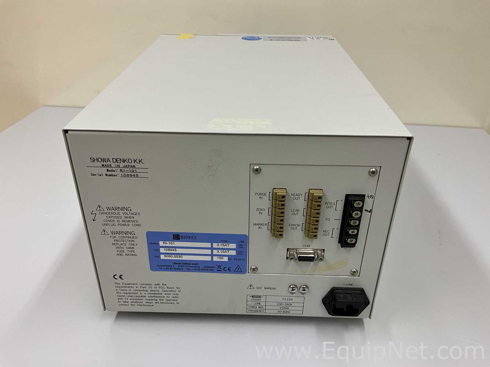 Dionex Shodex RI-101 Refractive Index Detector