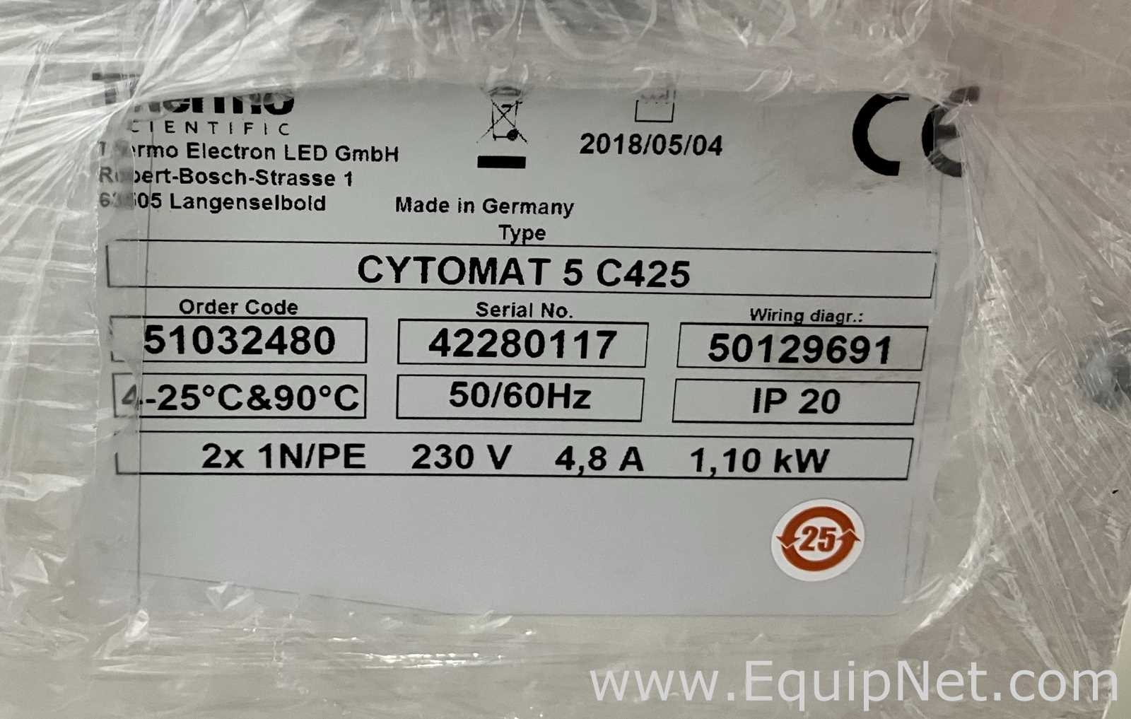 Thermo Scientific Cytomat 5 C425 Laboratory Incubator
