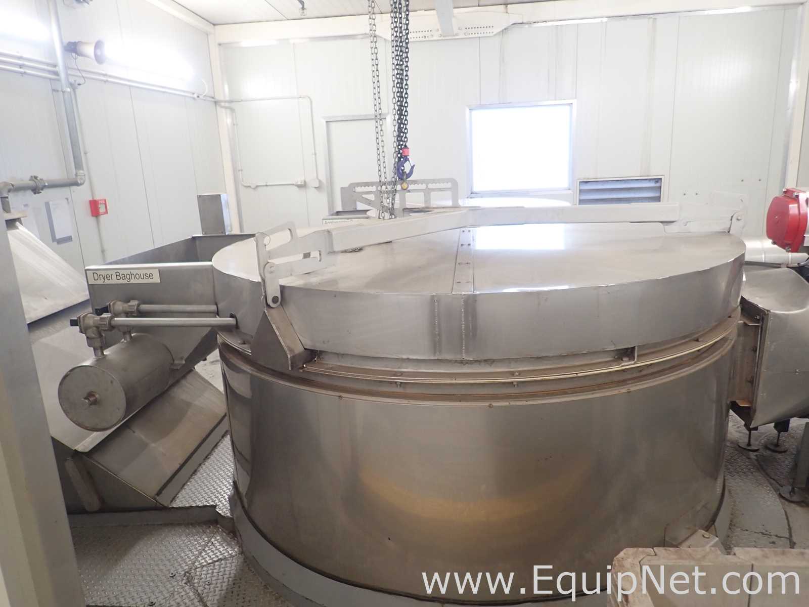 Coffee Spray Dryer with Baghouse, Dryer Gas Bunner, Dryer Fan, Heat exchanger and Hopper