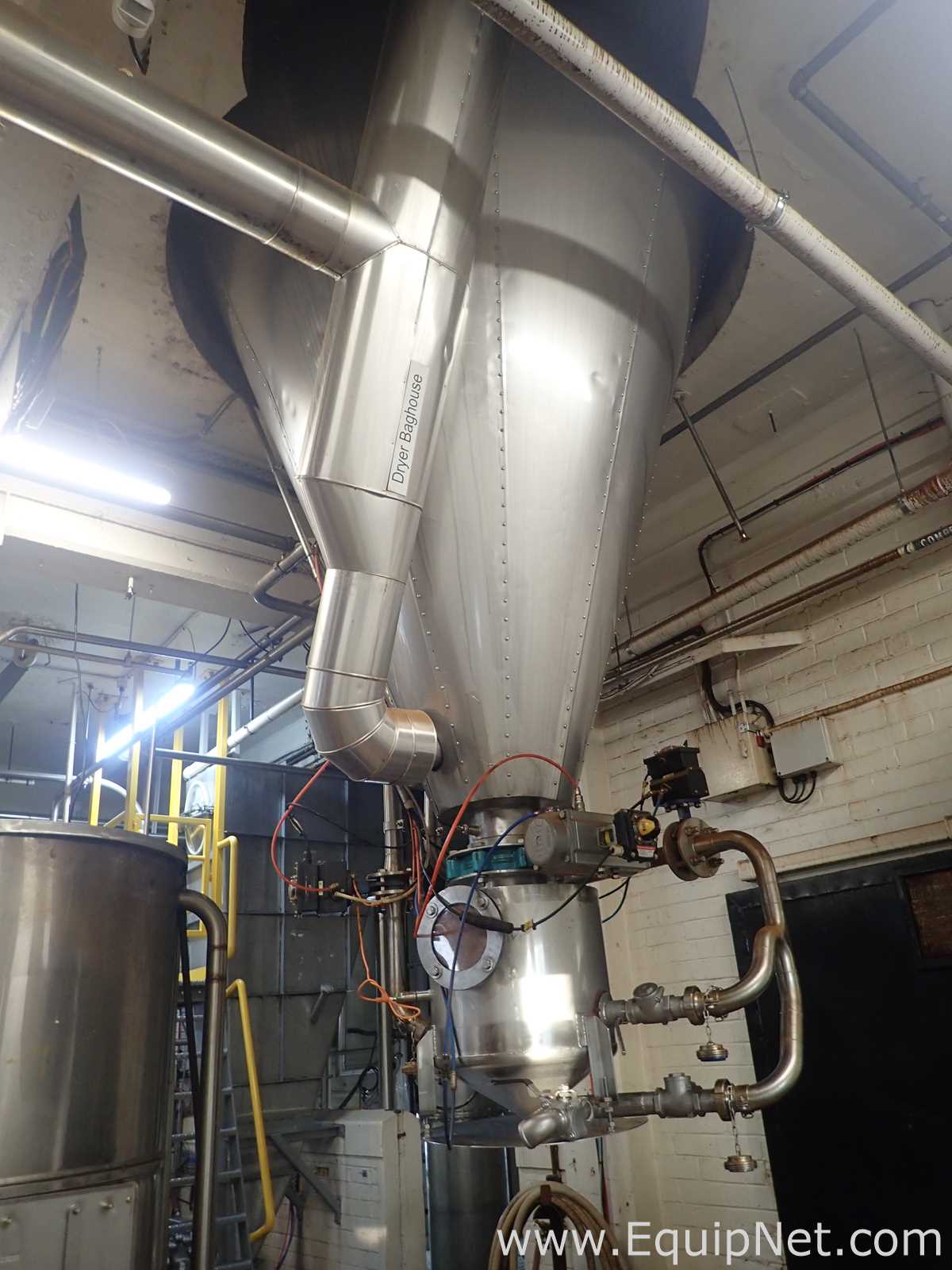 Coffee Spray Dryer with Baghouse, Dryer Gas Bunner, Dryer Fan, Heat exchanger and Hopper