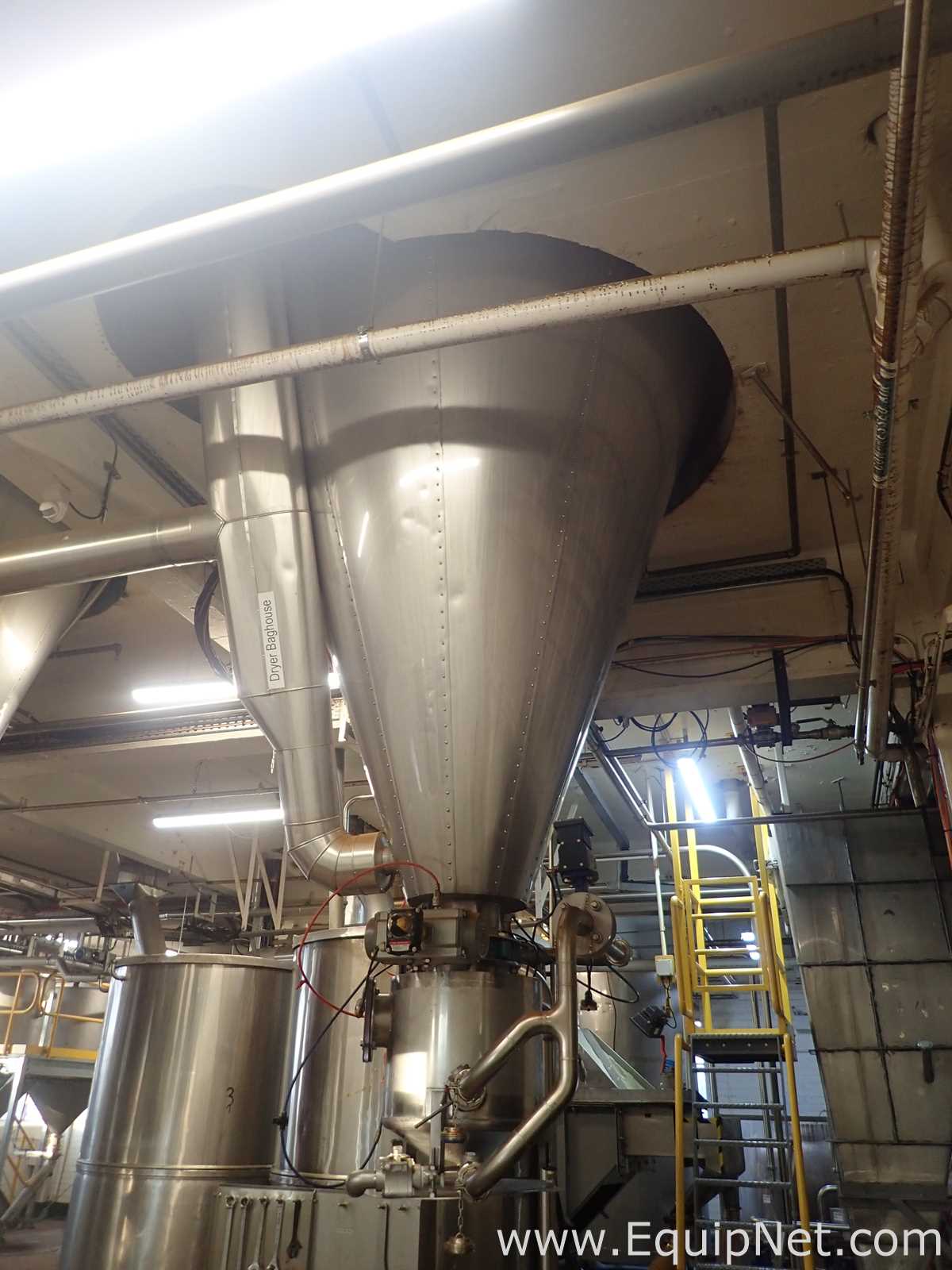 Coffee Spray Dryer with Baghouse, Dryer Gas Bunner, Dryer Fan, Heat exchanger and Hopper