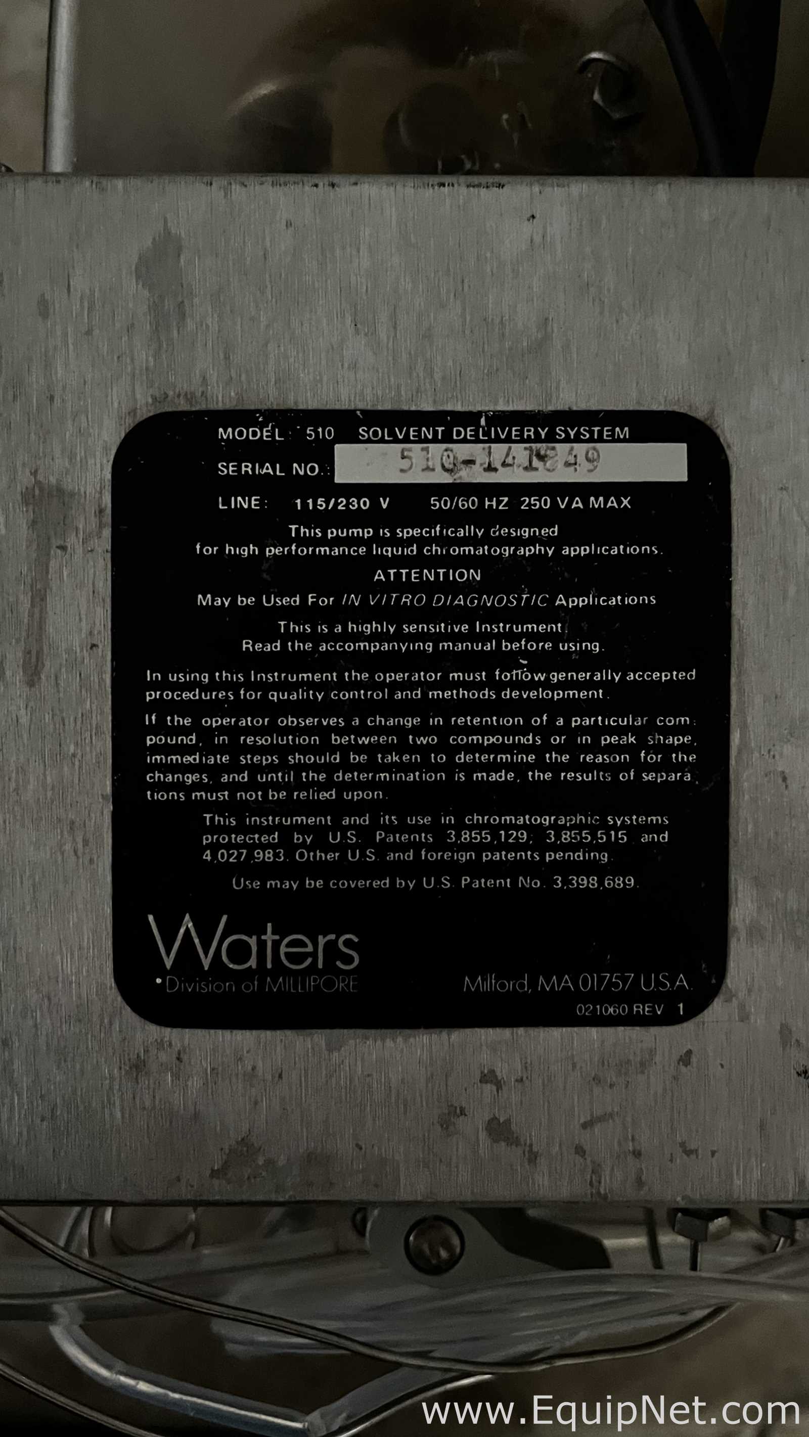 Waters Corporation 510
