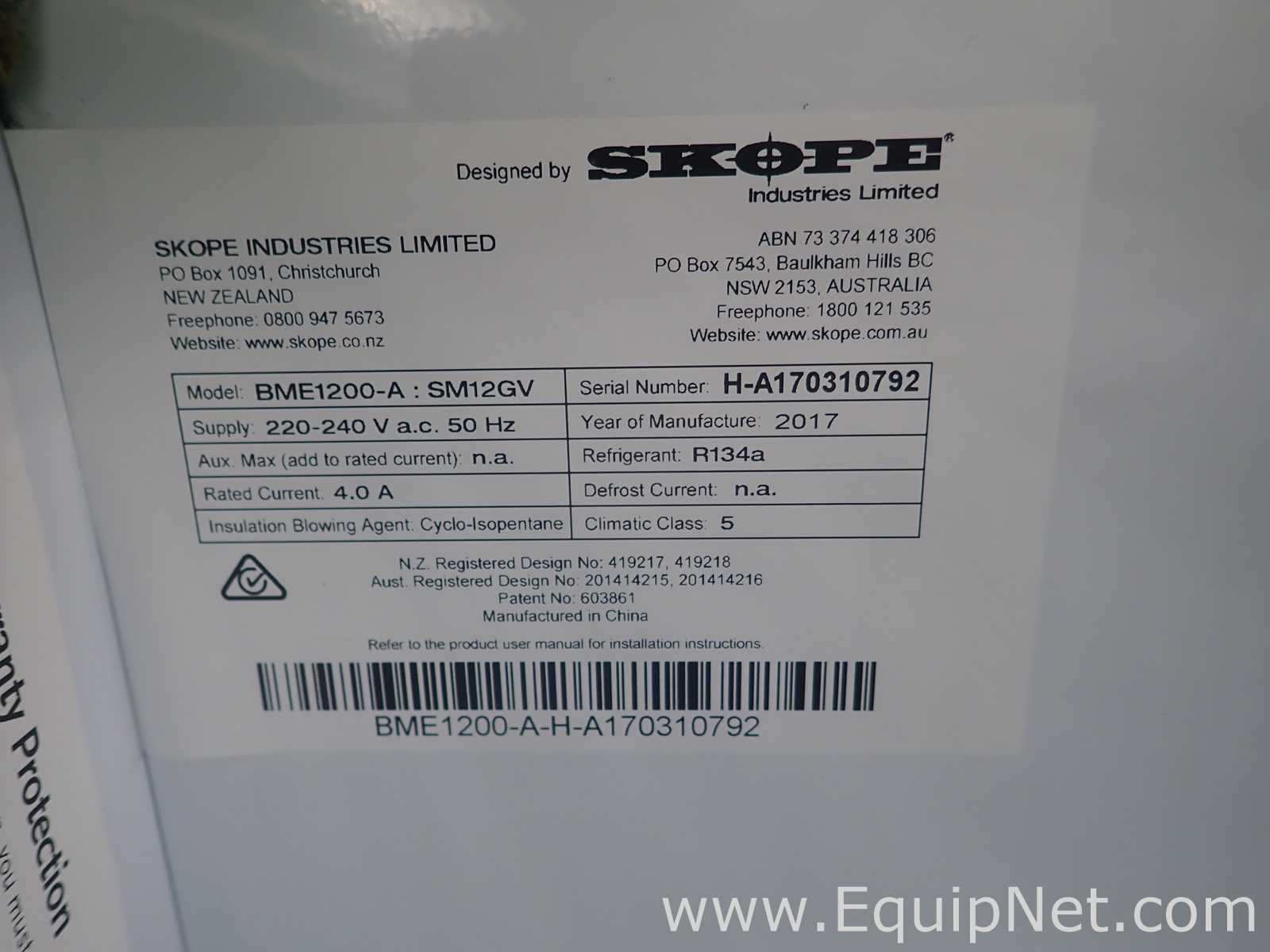 Skope BME1200-A 2 Door Display Fridge