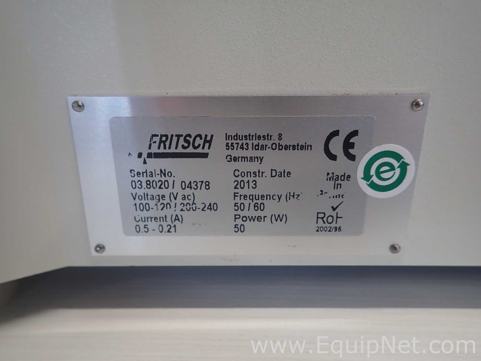Fritsch Analysette 3 Spartan Sieve