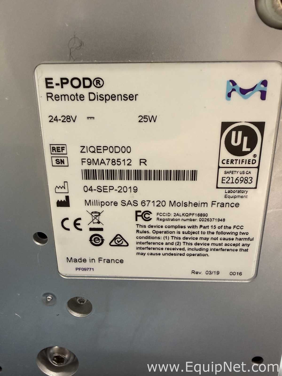 Millipore Milli-Q IQ 7010 Water Purification and Still System