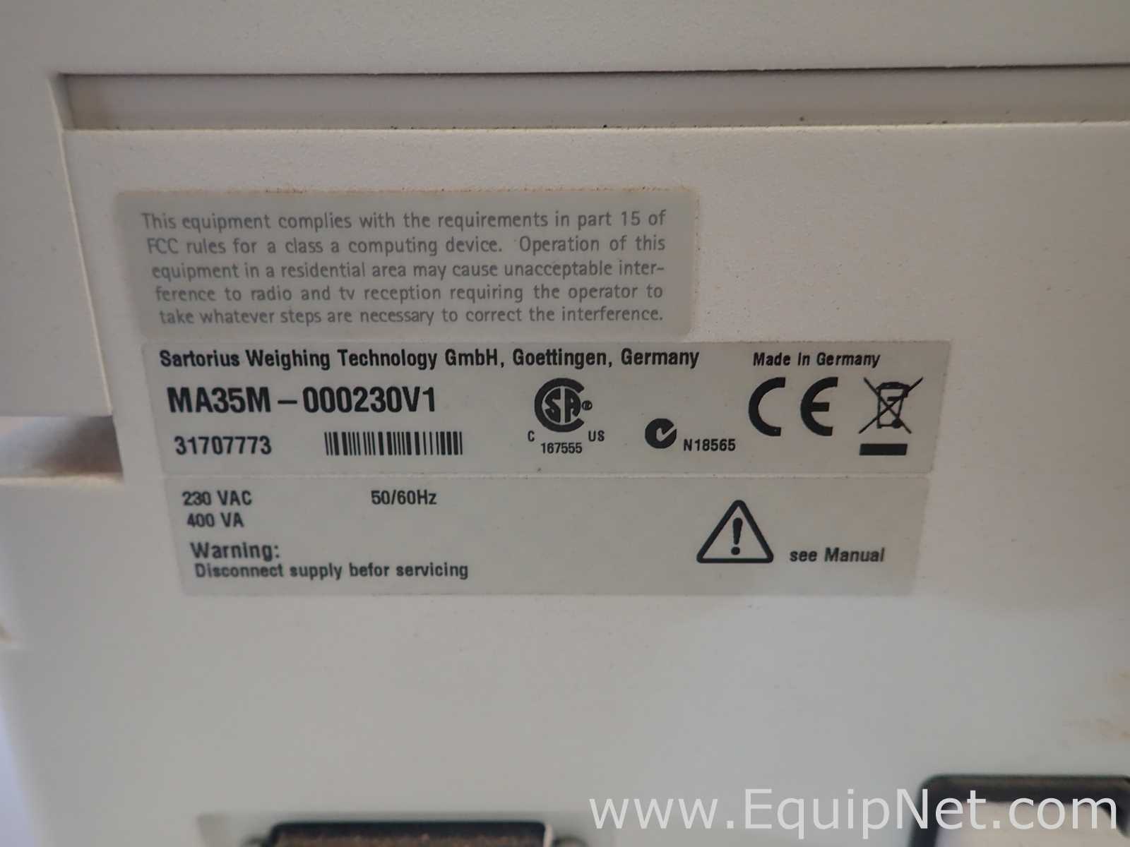 Sartorius MA35M Moisture Analyzer