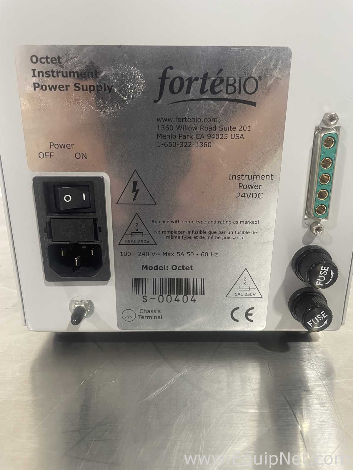Fonte de Energia  ForteBIO Octet Instrument Power