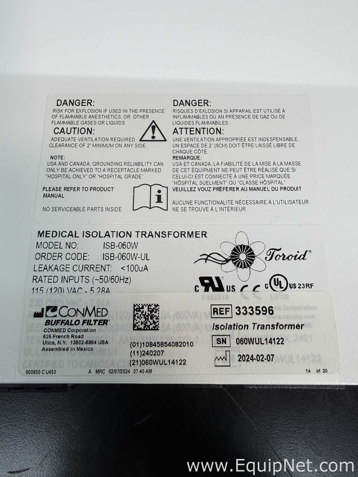Filtro ConMed PSW0602 BDRI