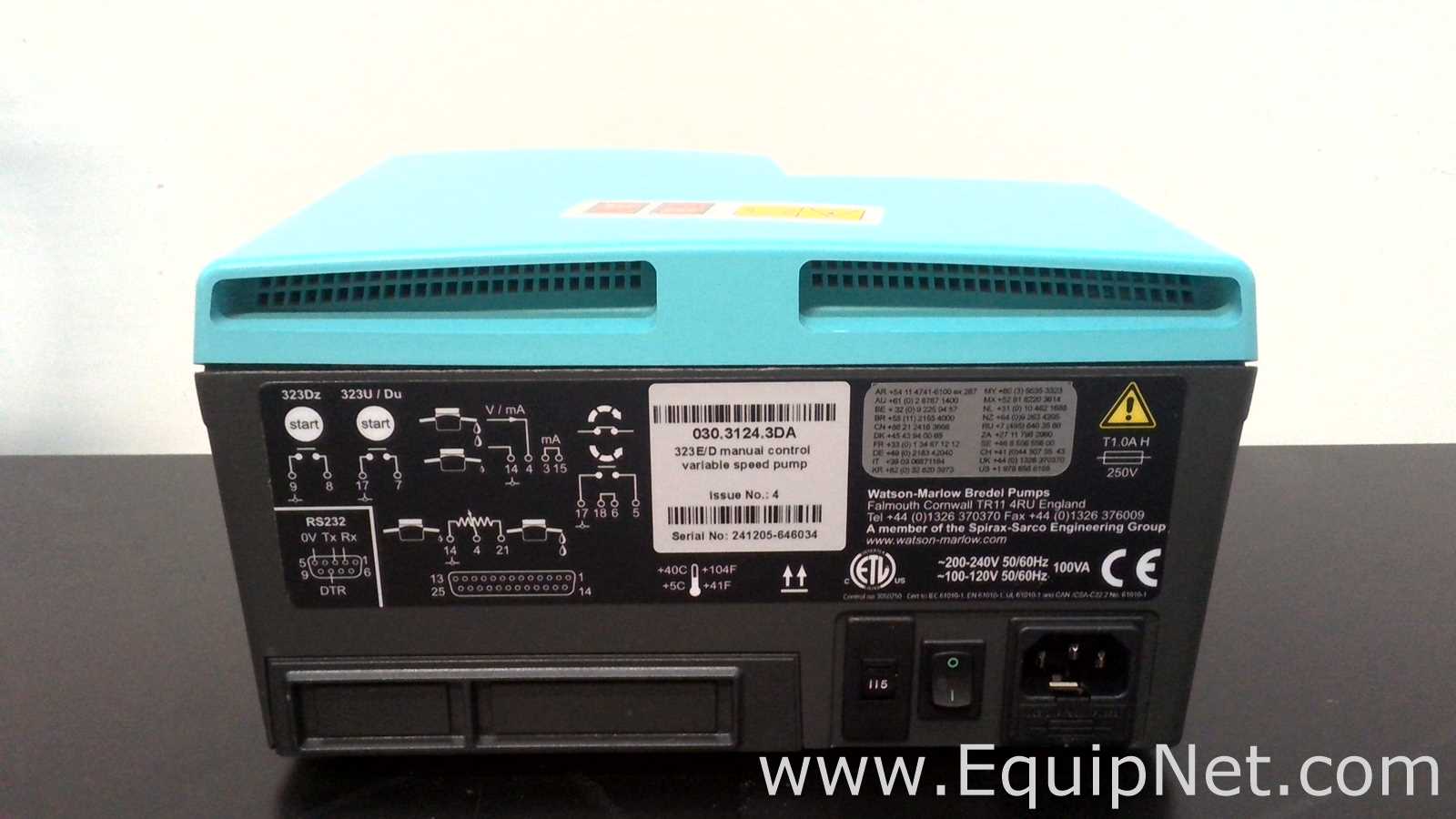 Watson Marlow 323E/D Peristaltic Pump