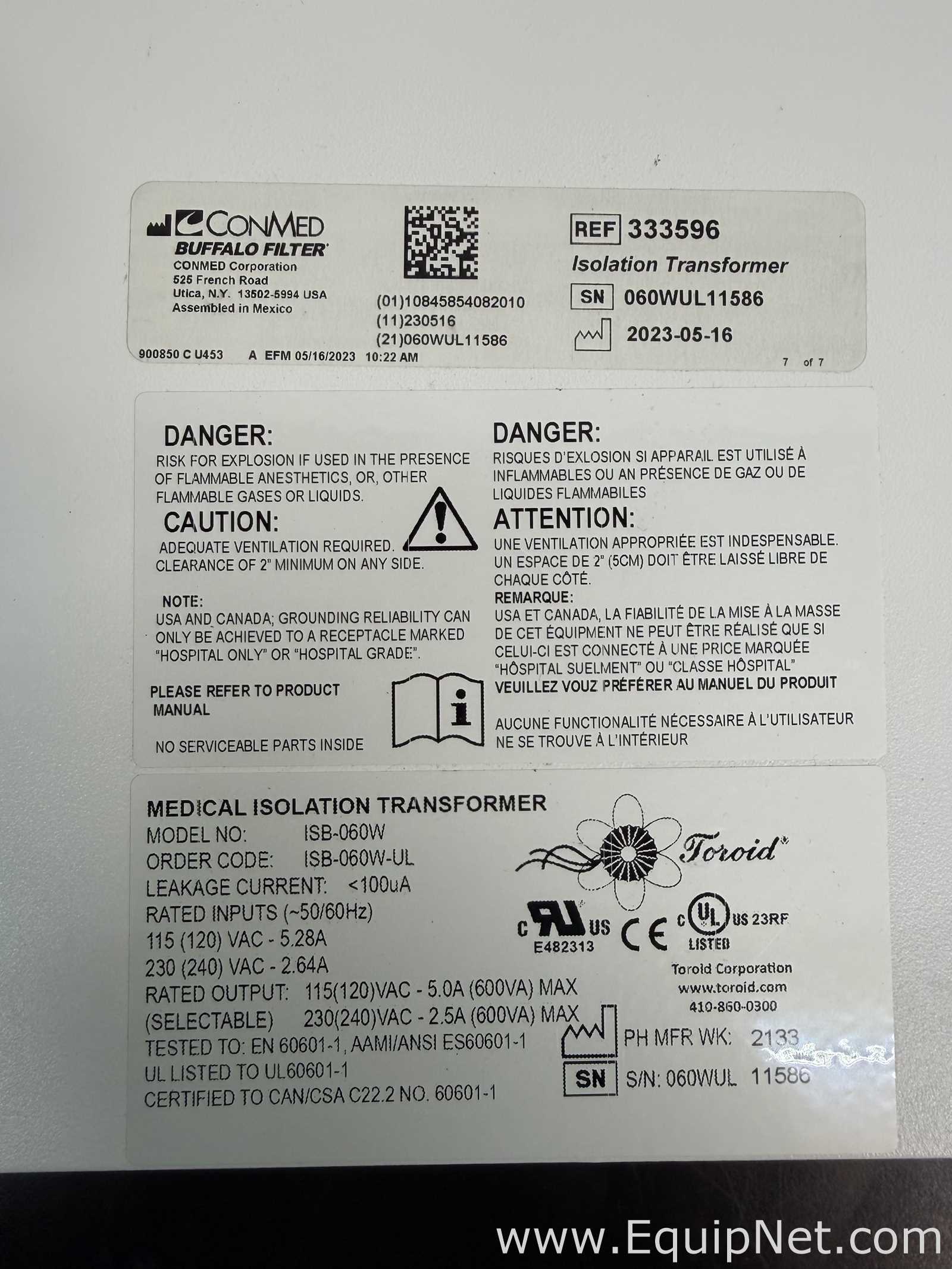 Filtro ConMed PSW0602 BDRI