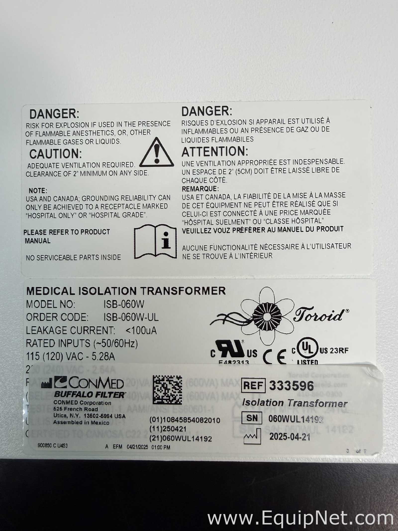 Filtro ConMed PSW0602 BDRI