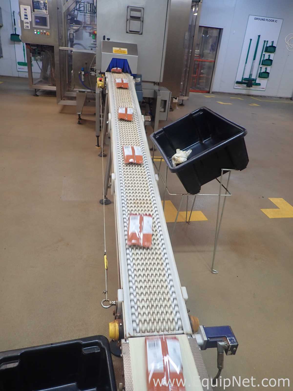Moduline Stainless Steel Mat Top Conveyor Outfeed Bosch Vertical Packaging System - Bosch Line