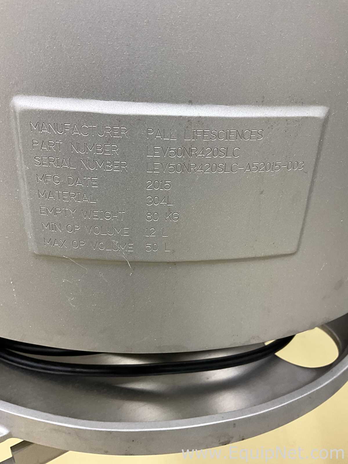Pall Life Sciences LEV50NR420SLC 50L Single-Use Stainless Steel Mixing System with Pall Driving Unit